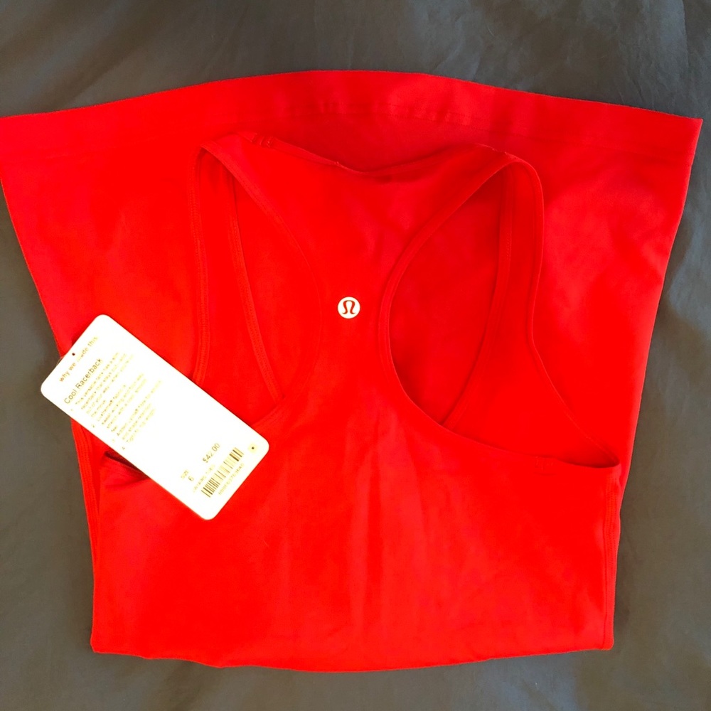 🍋 Lululemon Cool Racerback Tank Size 6 NWT